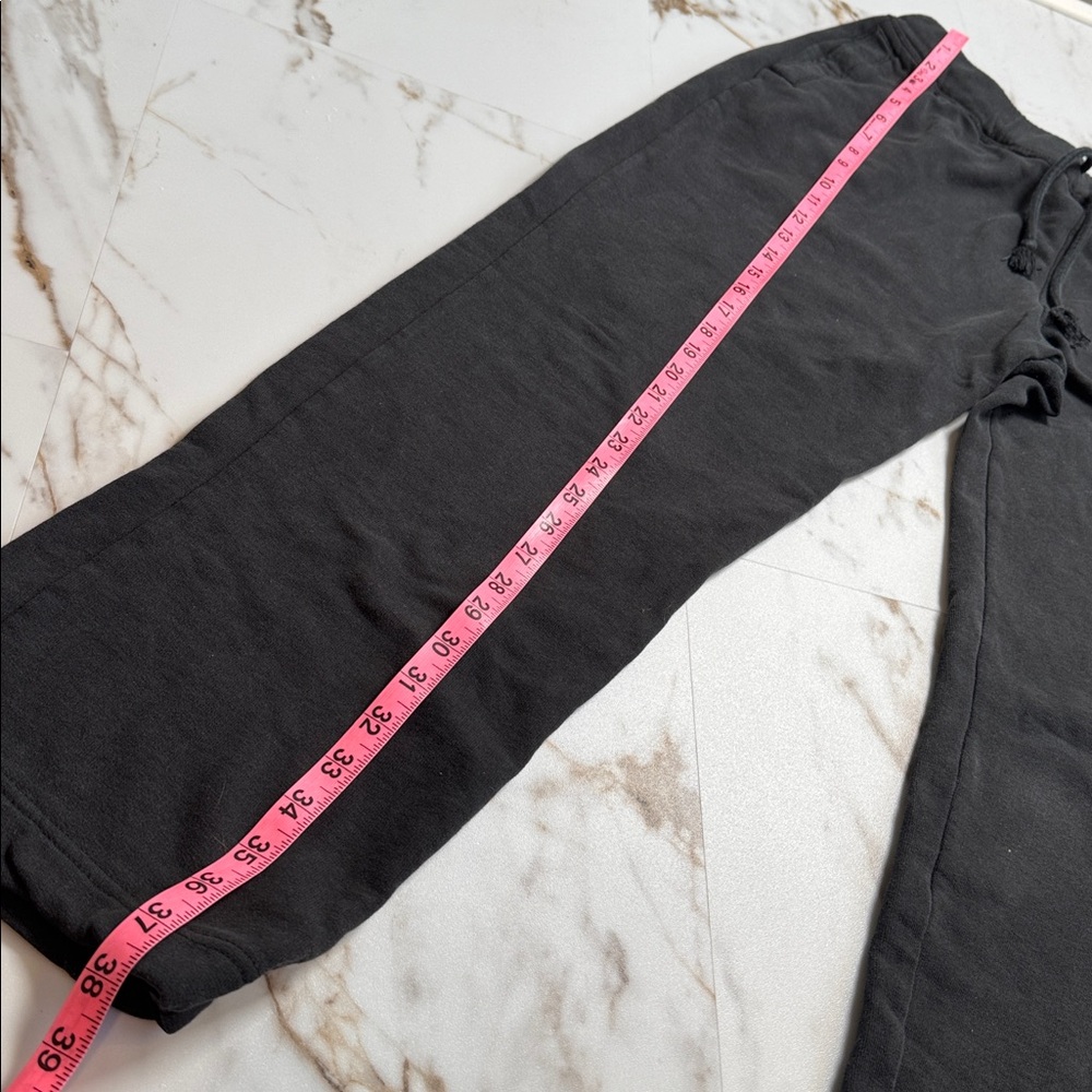 Hollister Y2K Spellout Straight Wide Leg Sweatpants Sz M Distressed Lounge - Picture 6 of 9